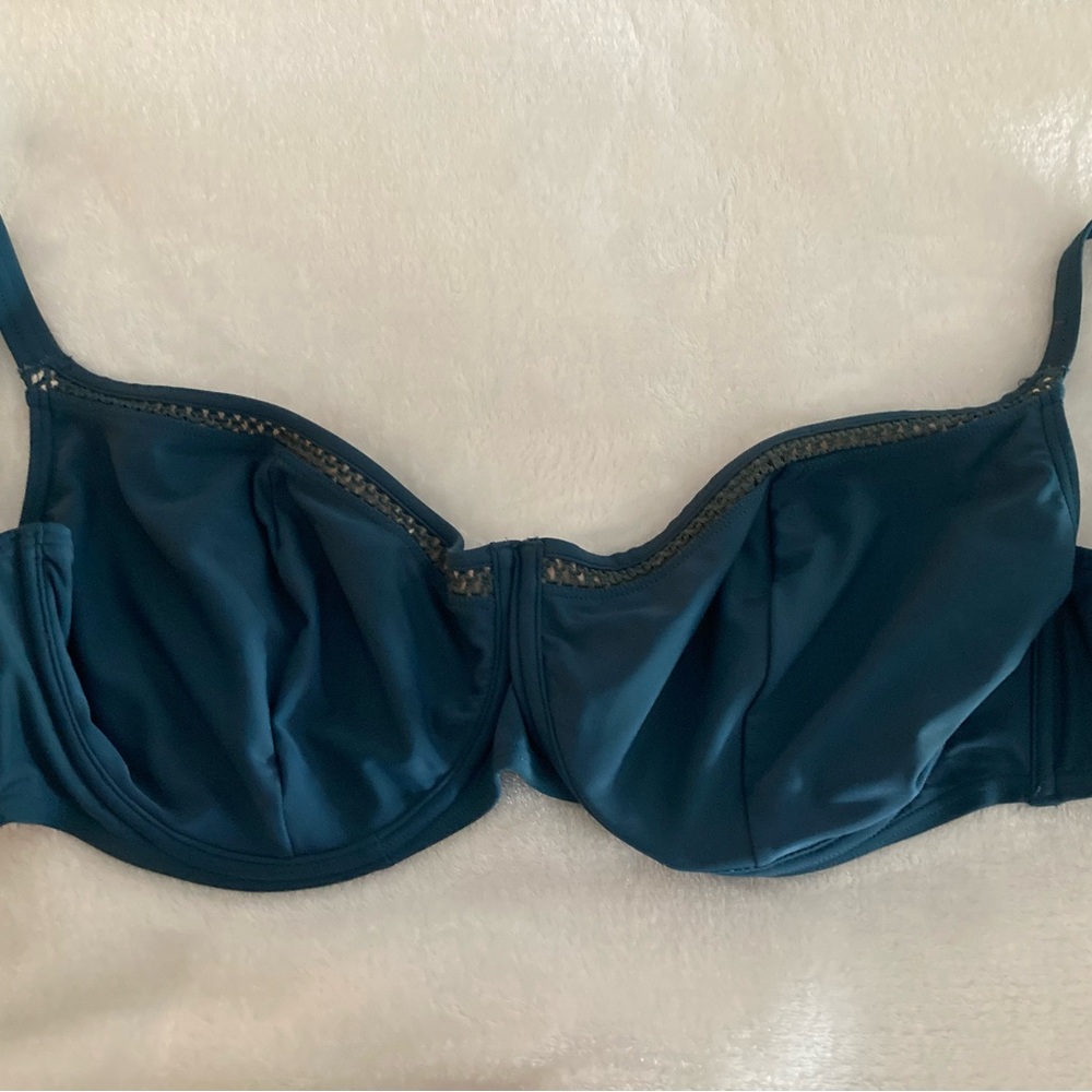 Teal Underwire Swim Top - 30J Curvy Kate